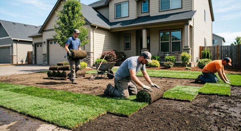 Bentgrass Sod Installation in Rockwall, TX